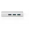 DIGITUS Hub USB 3.0 Type-C de 3 puertos con Gigabit Ethernet 3x USB A/H,1xUSB C/M,1x RJ45 LAN