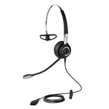 Jabra BIZ 2400 II Mono 3-1, Con cable, Oficina/Callcenter, 54 g, Auricular, Negro, Plata
