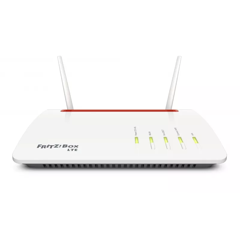 Box FRITZ 6890 LTE Router inalámbrico Gigabit Ethernet Dual-Band (2,4 GHz / 5 GHz) 4G Negro, Rojo, Blanco