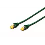 DIGITUS Cable de red - CAT6a - S/FTP - Snagless - Cu - 3m - verde