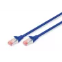 DIGITUS Cable de red - CAT6 - S/FTP - protección de lengüeta - Cu - 3m - azul
