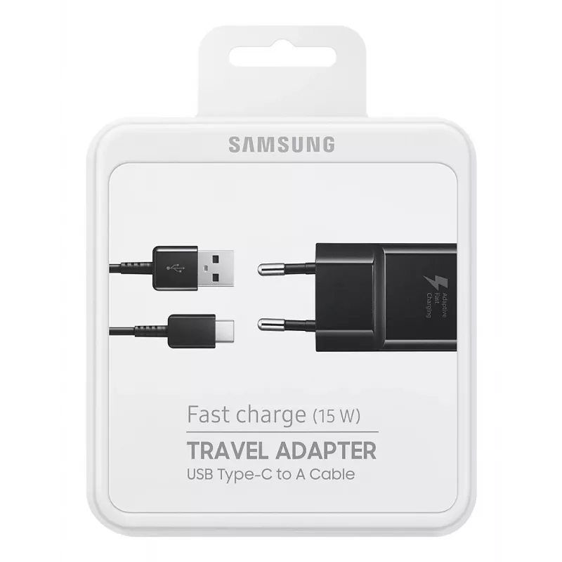 Samsung EP-TA20 cargador rápido universal negro AC interior, exterior