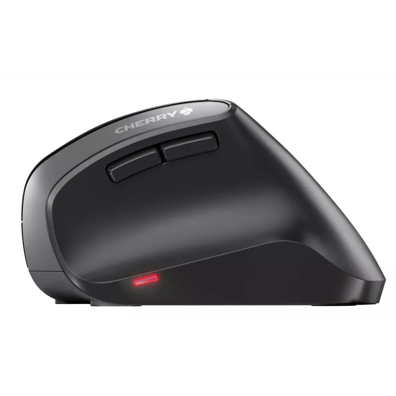 CHERRY MW 4500 ratón inalámbrico de 45 grados, negro, USB, diestros, diseño vertical, óptico, RF Wireless, 1200 DPI, negro
