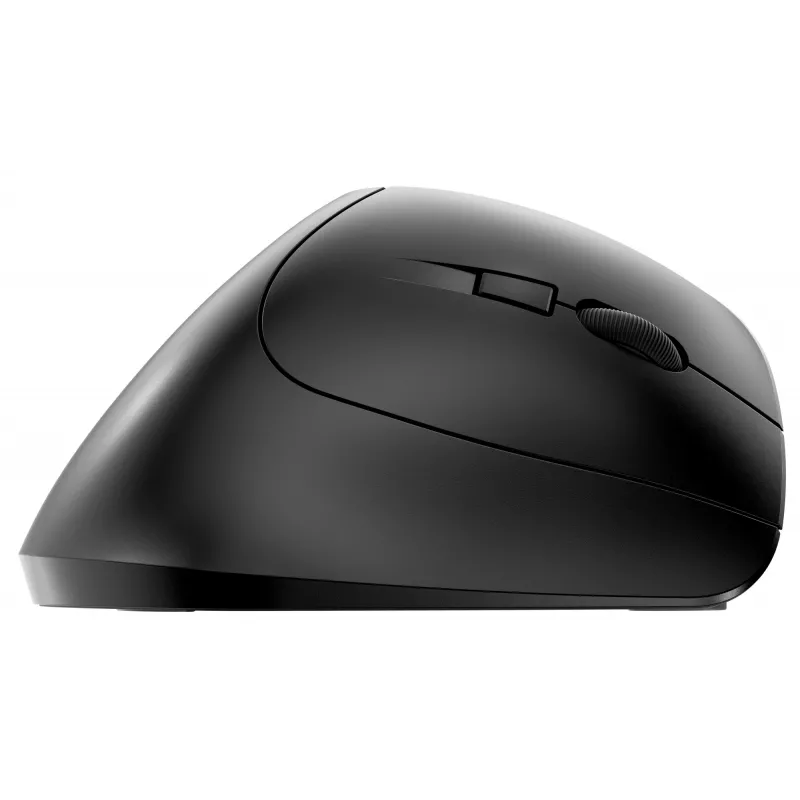 CHERRY MW 4500 ratón inalámbrico de 45 grados, negro, USB, diestros, diseño vertical, óptico, RF Wireless, 1200 DPI, negro