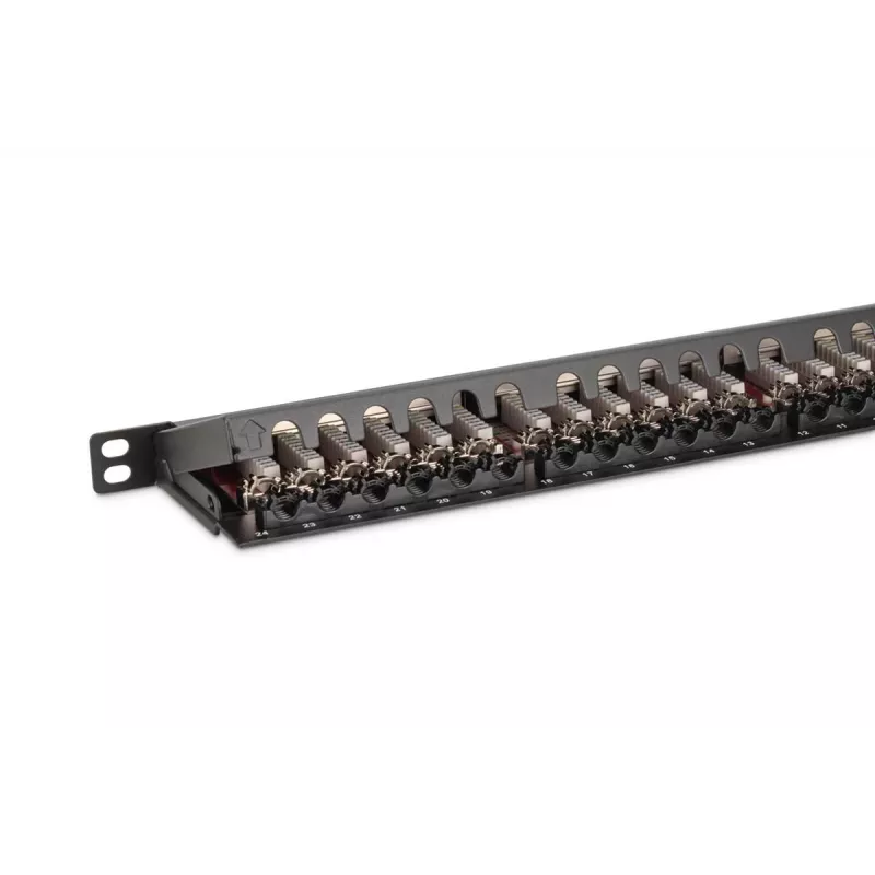 DIGITUS Panel de conexiones CAT6a apantallado 24 puertos 0,5HE (dn91624sslea)