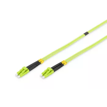 DIGITUS cable de fibra óptica para patch panel, LC a LC multimodo, OM5, 50/125 µm, dúplex longitud 3 m