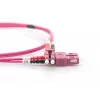 DIGITUS cable de fibra óptica para patch panel, LC a SC multimodo OM4 - 50/125 µ, dúplex, color RAL4003, longitud 3 m