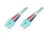 DIGITUS cable de fibra óptica para patch panel, SC a SC multimodo 50/125 µ, dúplex longitud 1 m clase OM3