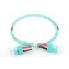 DIGITUS cable de fibra óptica para patch panel, SC a SC multimodo 50/125 µ, dúplex longitud 1 m clase OM3