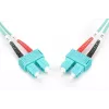 DIGITUS cable de fibra óptica para patch panel, SC a SC multimodo 50/125 µ, dúplex longitud 1 m clase OM3