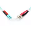 DIGITUS cable de fibra óptica para patch panel, LC a ST multimodo 50/125 µ, dúplex longitud 3 m clase OM3