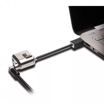 Kensington MiniSaver Mobile Keyed Lock, 1,8 m, Kensington, llave, llave plana, acero al carbono, negro