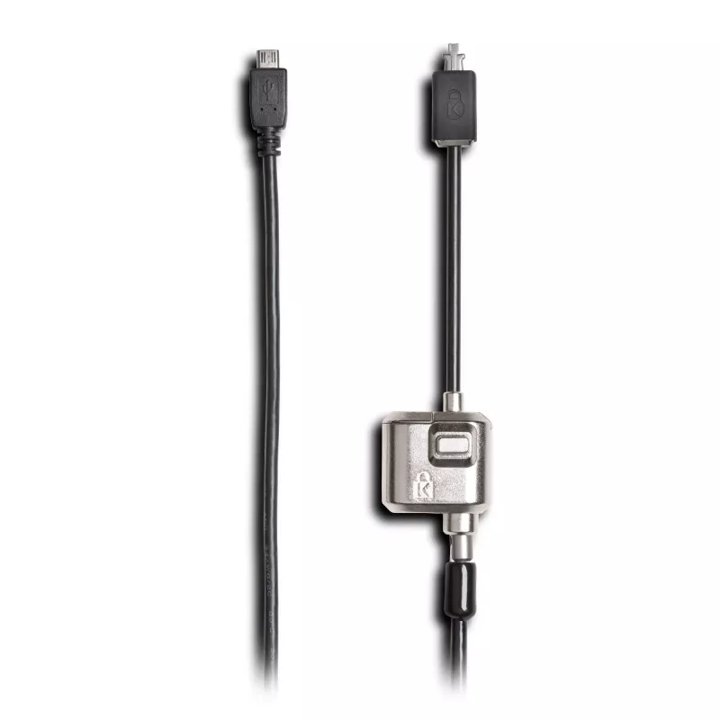 Kensington MiniSaver Mobile Keyed Lock, 1,8 m, Kensington, llave, llave plana, acero al carbono, negro