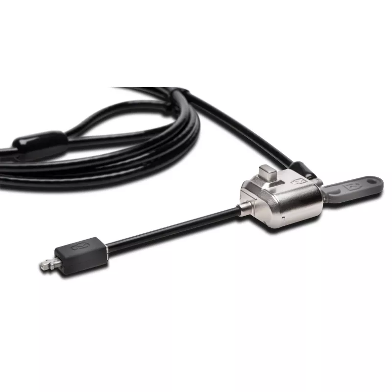 Kensington MiniSaver Mobile Keyed Lock, 1,8 m, Kensington, llave, llave plana, acero al carbono, negro