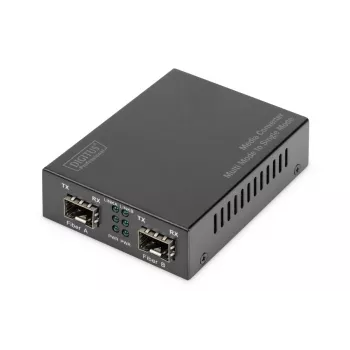 DIGITUS Convertidor de medios multimodo/monomodo Gigabit 850nm 1310nm 1550nm (SM)