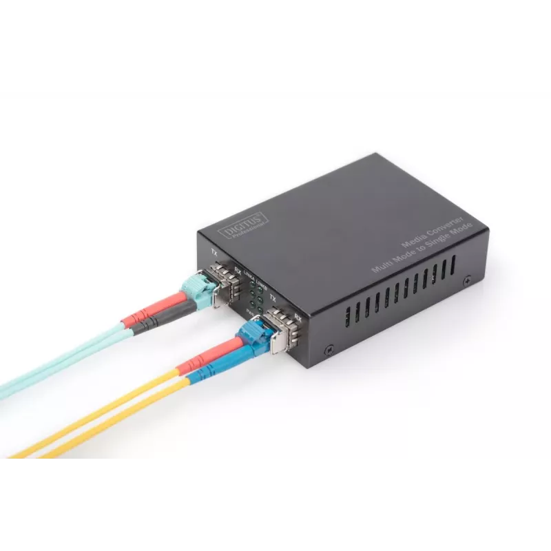 DIGITUS Convertidor de medios multimodo/monomodo Gigabit 850nm 1310nm 1550nm (SM)