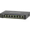 NETGEAR Switch Gigabit Ethernet PoE+ Plus de 8 puertos (GS308EP) Gestionado L2/L3 Gigabit Ethernet (10/100/1000) Power over Ethernet (PoE) Negro