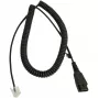 Cable Jabra LINK Siemens Openstage Connector QD a RJ-45, 0,5 m (en espiral 2 m), negro