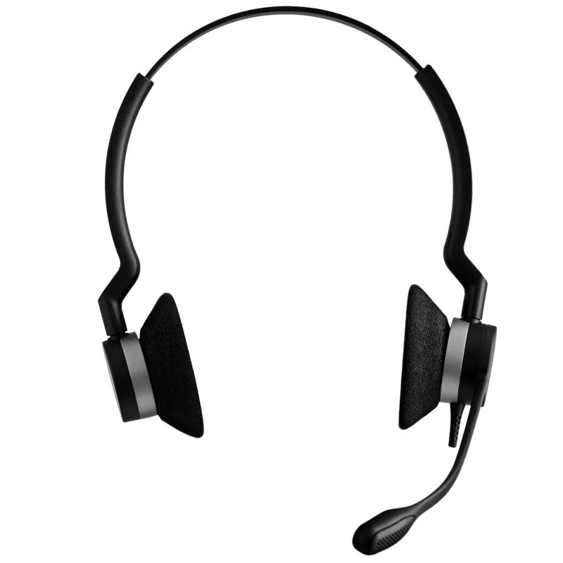 Jabra BIZ 2300 Duo, USB, UC, con cable, oficina/call center, 150 - 4500 Hz, 65 g, headset, negro