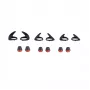 Jabra Evolve 75e pack de accesorios, almohadillas, gel, negro, rojo