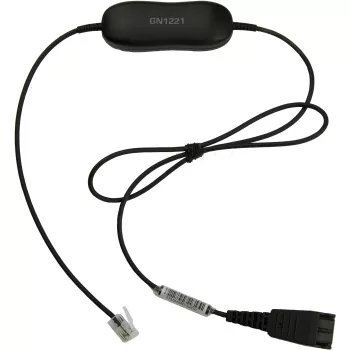 Jabra GN1221 Sound limiter QD a RJ9, cable, negro