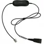 Jabra GN1221 Sound limiter QD a RJ9, cable, negro
