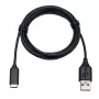 Jabra Link cable de extensión: USB-C a USB-A, 1,2 m, USB C, USB A, negro