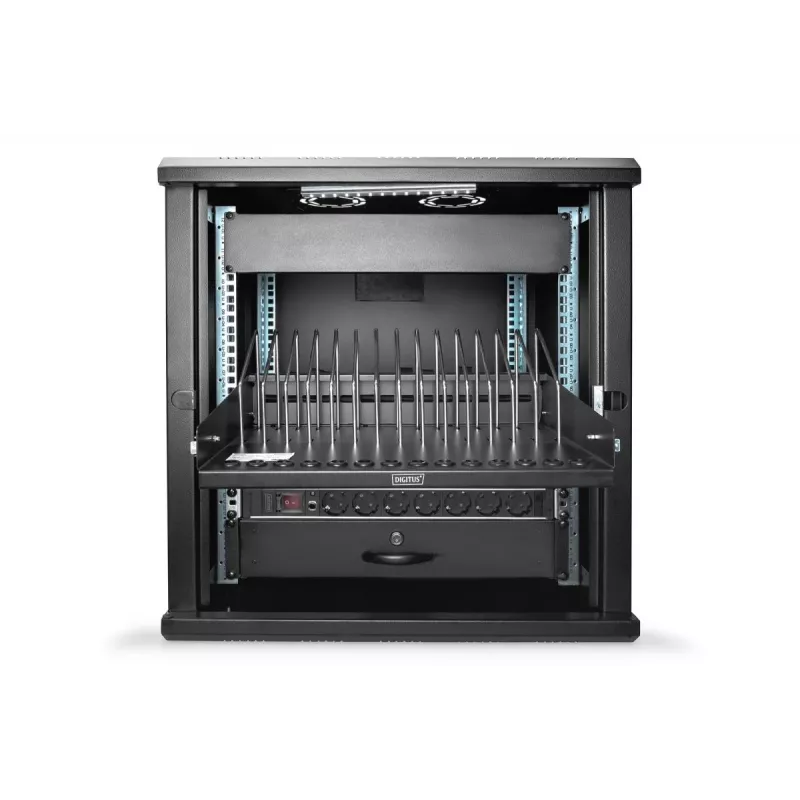 DIGITUS estante extraíble para tablets, portátiles, smartphones 175x483x340 mm, negro