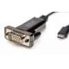 DIGITUS conversor USB Type-C 2.0 a serie, DSUB 9M cable 1m