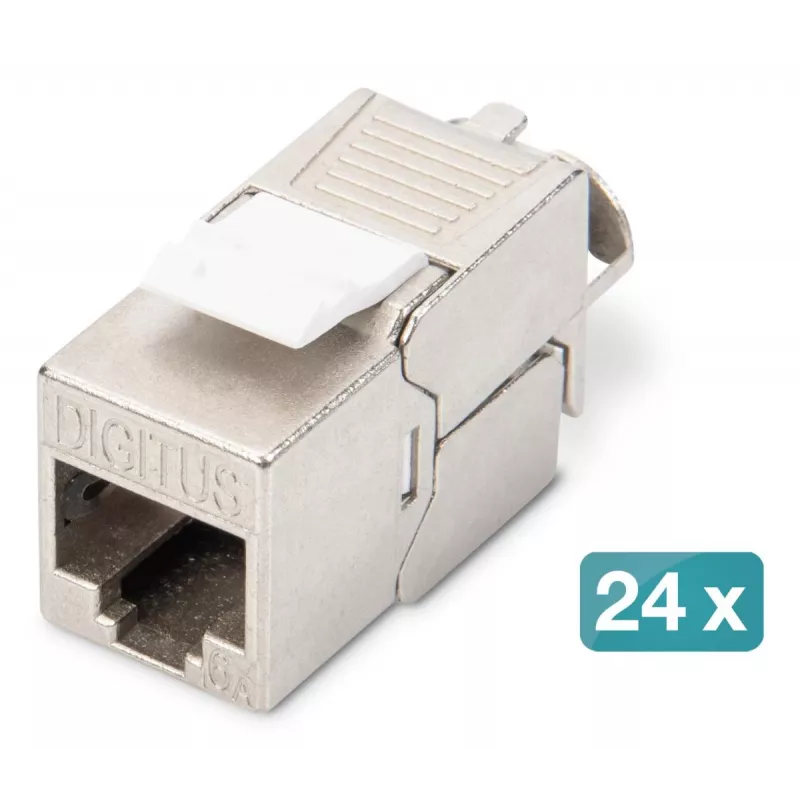 DIGITUS DN-93615 Módulo Keystone CAT 6A apantallado, montaje sin herramientas