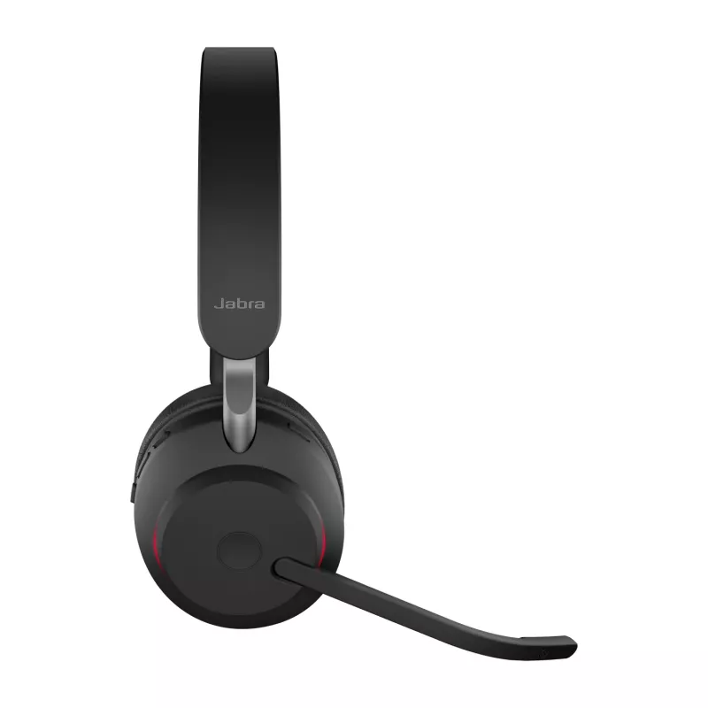 Jabra Evolve2 65 USB-A negro UC cargador estéreo, inalámbrico, oficina/call center, 20 - 20000 Hz, 176,4 g, auriculares, negro