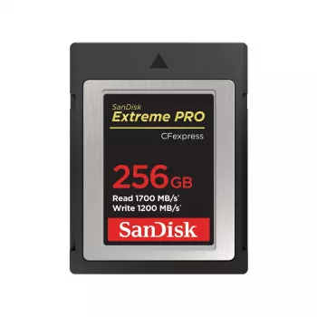 WESTERN DIGITAL SanDisk CF Express Extreme Pro 256 GB, 1700 MB/s lectura, 1200 MB/s escritura