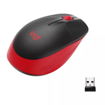 Ratón Logitech M190 Wireless USB rojo