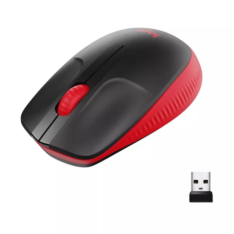 Ratón Logitech M190 Wireless USB rojo