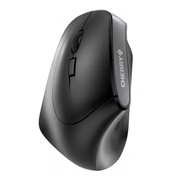 CHERRY MW 4500 LEFT ratón inalámbrico de 45 grados, negro, USB