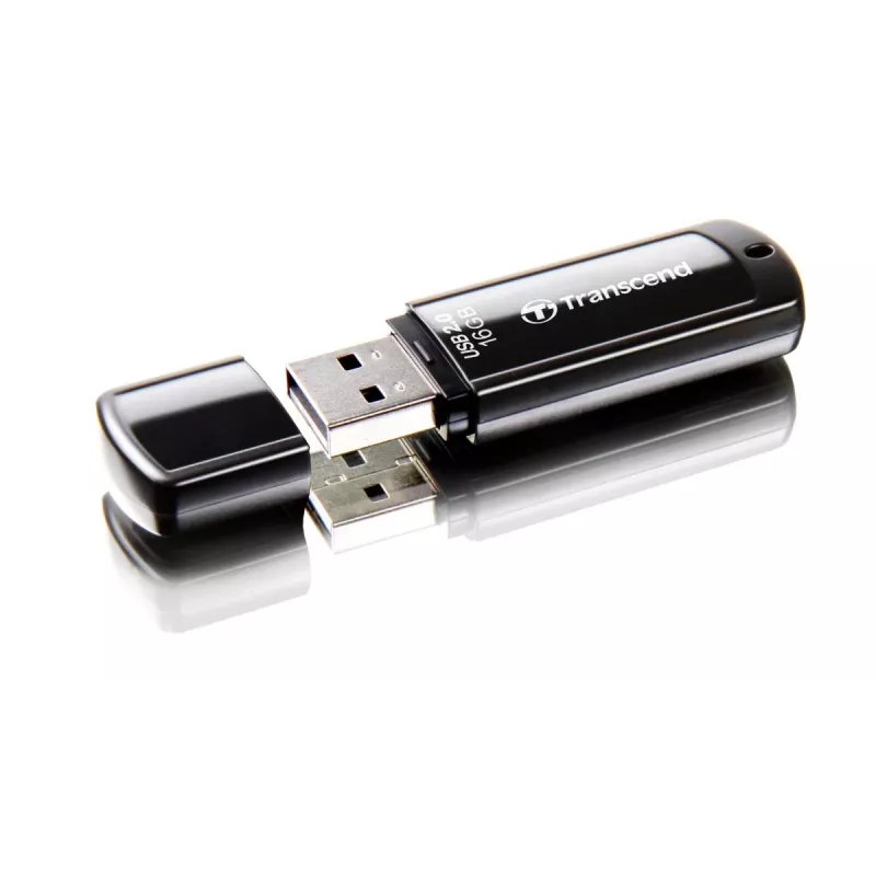 TRANSCEND Jetflash 350 - 16GB memoria USB - USB 2.0 - Negro