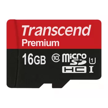 Memoria flash Transcend 16GB MicroSDHC Class 10 UHS-I TS16GUSDCU1