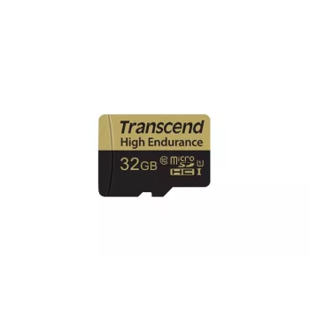 Memoria flash Transcend 32 GB MicroSDHC Clase 10 Adaptador TS32GUSDHC10