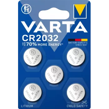 VARTA Pila de botón de litio Cr2032 3V (5 uds.)