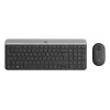 LOGITECH Combo inalámbrico delgado de teclado y ratón Mk470 - Graphite - Alemán Qwertz