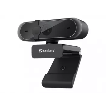 Sandberg USB Webcam Pro, 5 MP, 2592 x 1944 píxeles, Full HD, 30 fps, 1920x1080@30fps, 2595x1944@30fps, 1080p