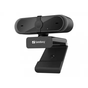 Sandberg USB Webcam Pro, 5 MP, 2592 x 1944 píxeles, Full HD, 30 fps, 1920x1080@30fps, 2595x1944@30fps, 1080p