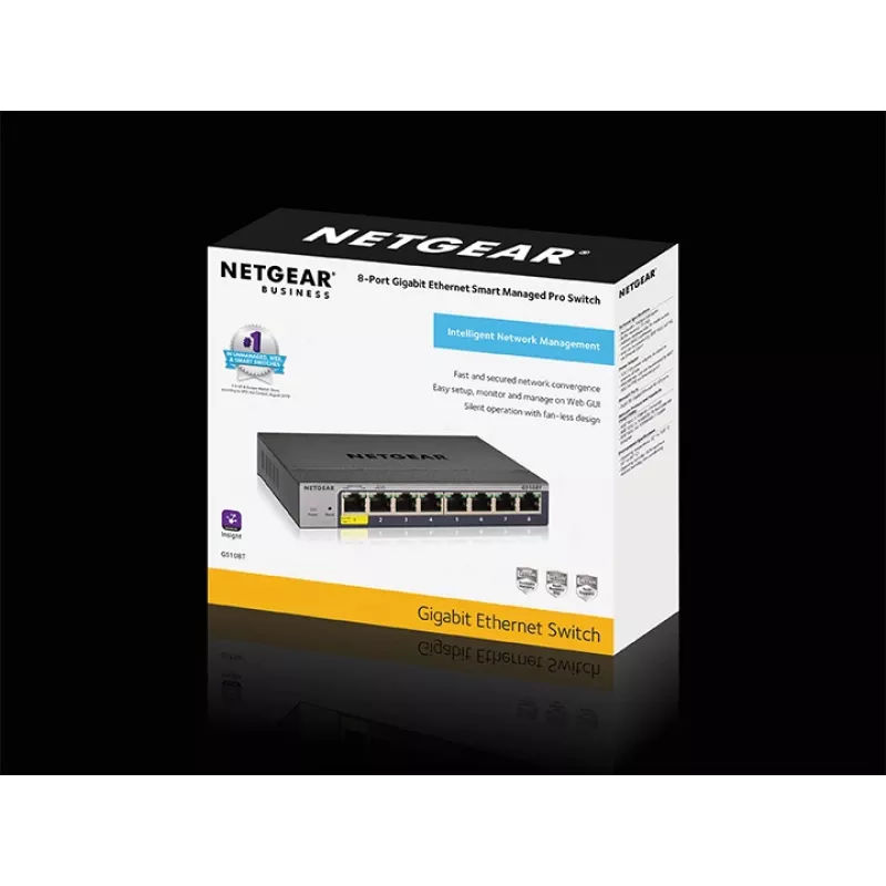 NETGEAR GS108Tv3 Gestionado L2 Gigabit Ethernet (10/100/1000) Gris