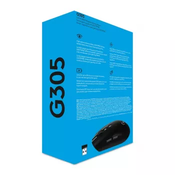 Ratón gaming inalámbrico Logitech G305 Lightspeed, Negro