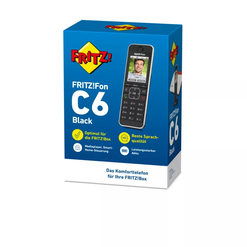 Teléfono DECT AVM FRITZ!Fon C6 Negro