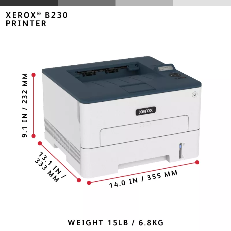 Xerox B230 A4 34ppm Inalámbrica Dúplex Impresora PCL5e/6 2 bandejas de papel total 251 hojas