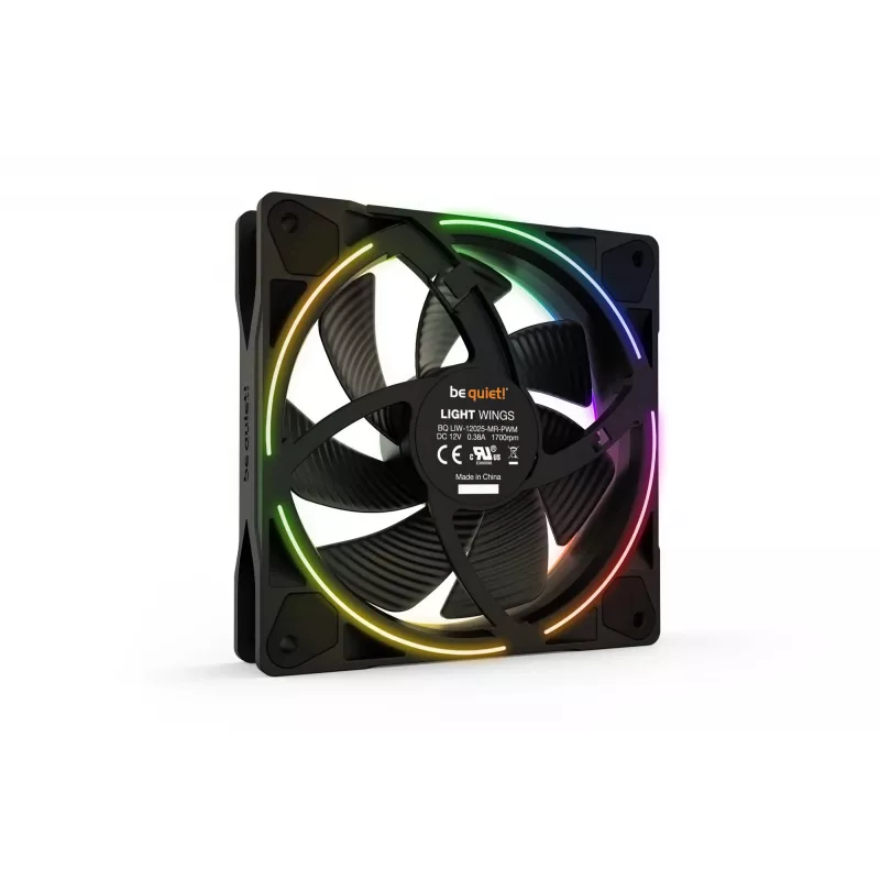 be quiet Light Wings 120mm ARGB PWM ventilador negro