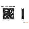 be quiet Light Wings 120mm ARGB PWM ventilador negro