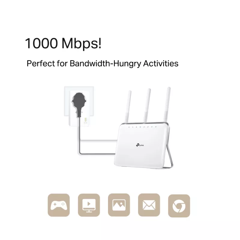 TP-Link TL-PA7019P KIT 1000 Mbit/s Ethernet LAN blanco 2 unidades