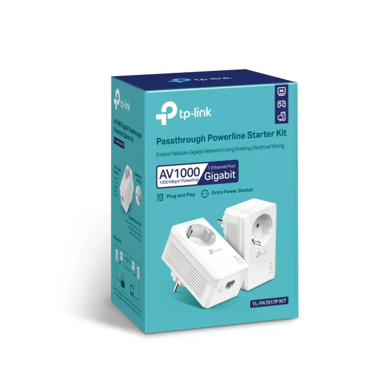 TP-Link TL-PA7019P KIT 1000 Mbit/s Ethernet LAN blanco 2 unidades
